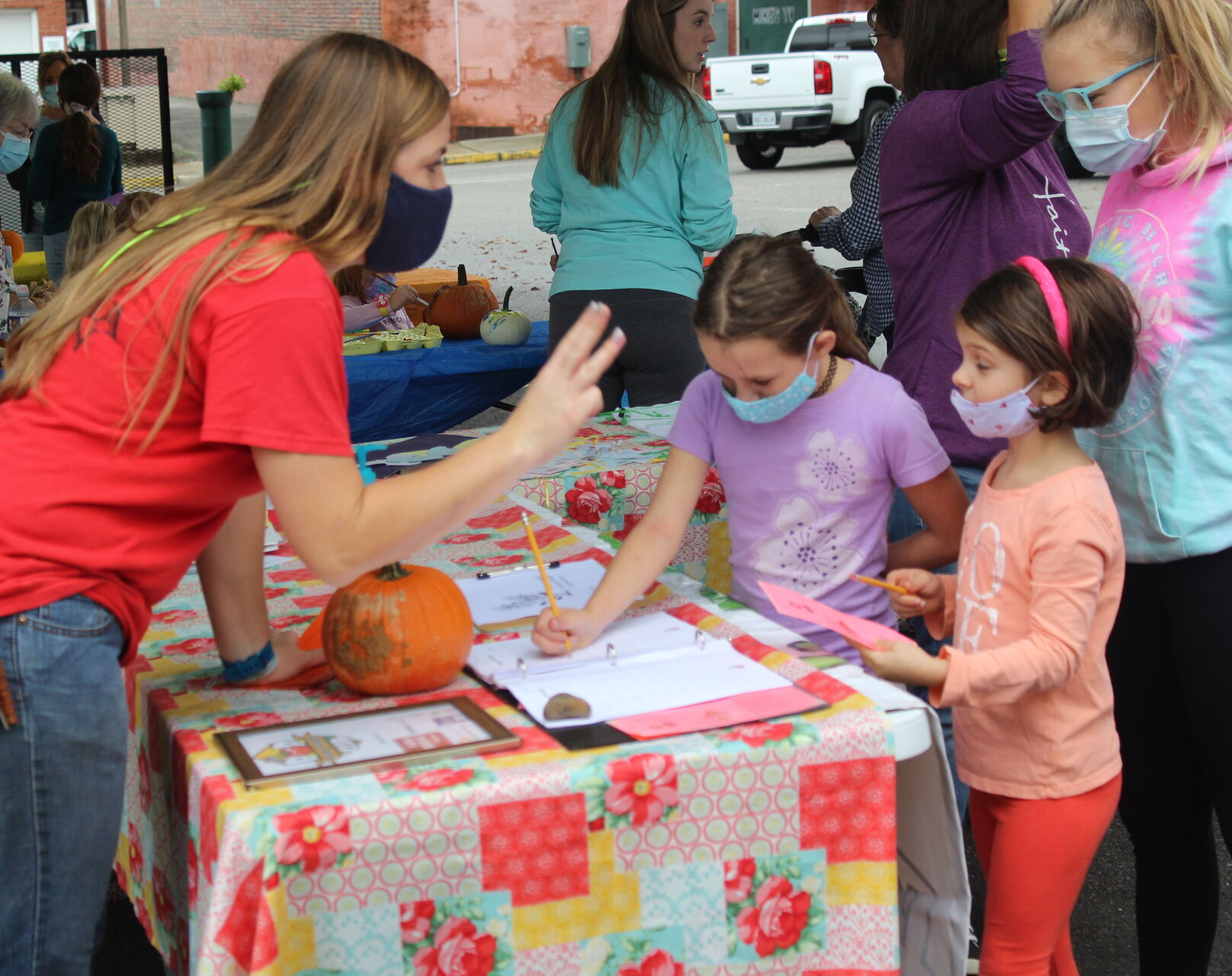 Kennedi crews, Maggie and Clare Burdette -Power of Produce.JPG